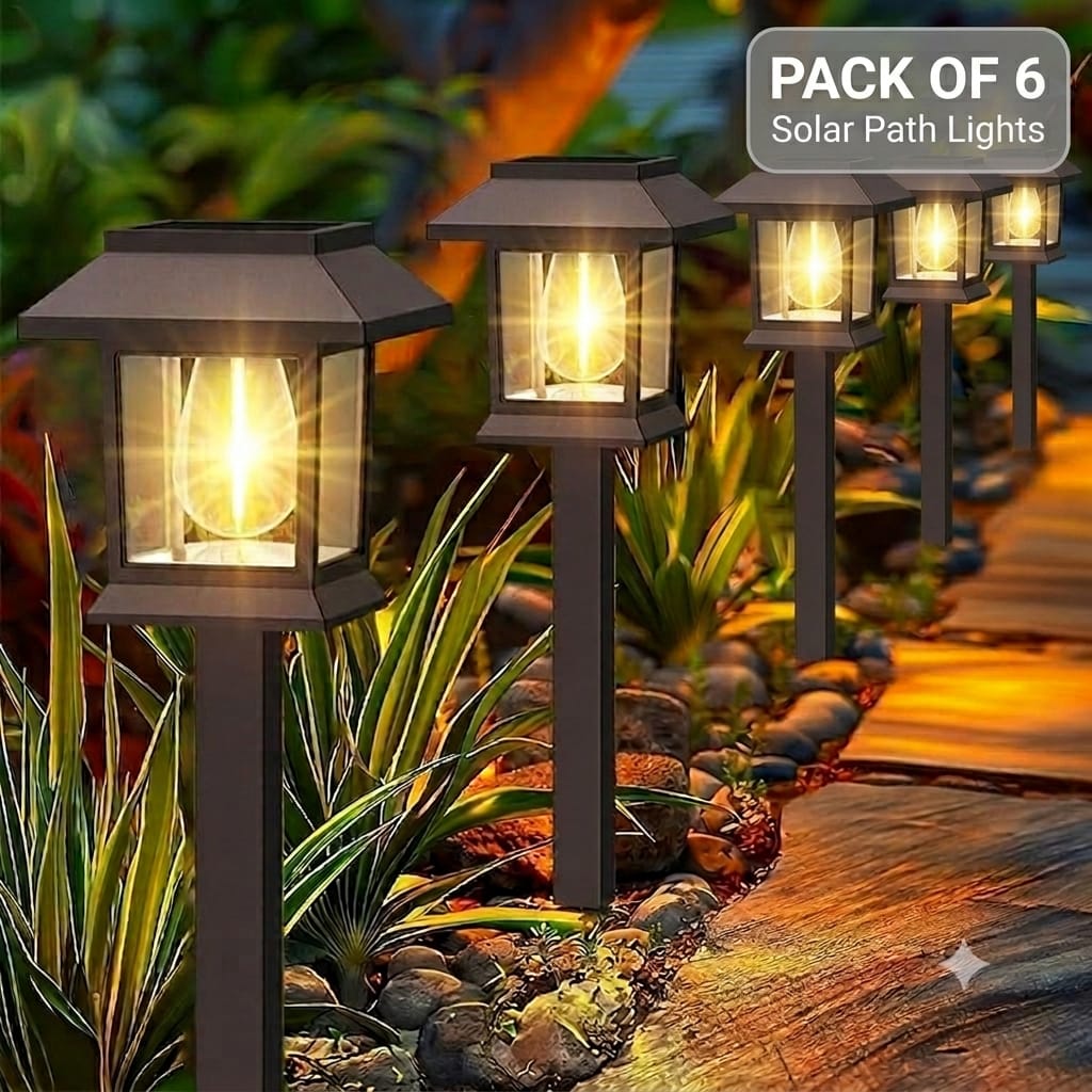 Warm Glow Solar Landscape Lamp