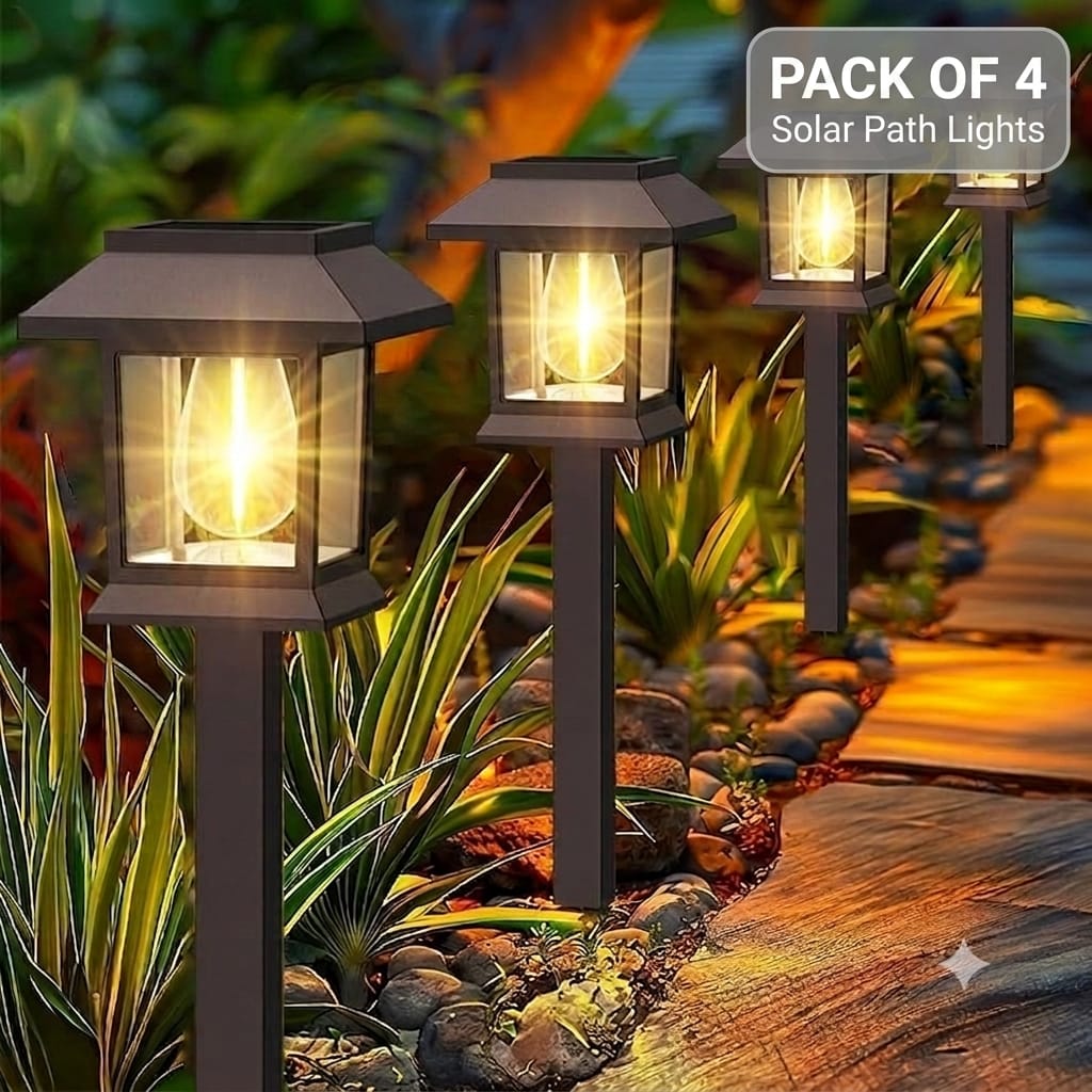 Warm Glow Solar Landscape Lamp